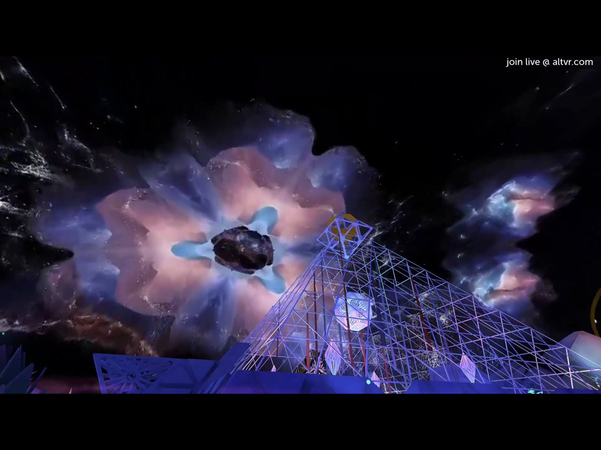 EvoRealitycraft's tweet photo. Download @BRCVR or #DustyMultiverse to watch the burn happen in mixed reality tonight at 9 - fire conclaves start in a few minutes. The apps are free tonight - easy to screen share or project to share this @burningman multiverse of experiences with the family https://t.co/qazUqQTavC