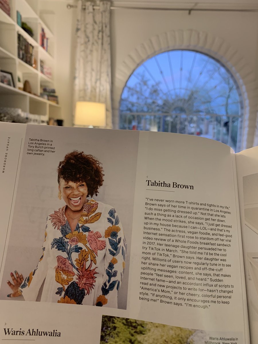 SalenaLettera's tweet photo. And look who I saw when I turned the page of this month’s @DeparturesMaga magazine @IamTabithaBrown!  I ❤️ this woman!  She is just the epitome of JOY! https://t.co/pHyzDoq2gJ