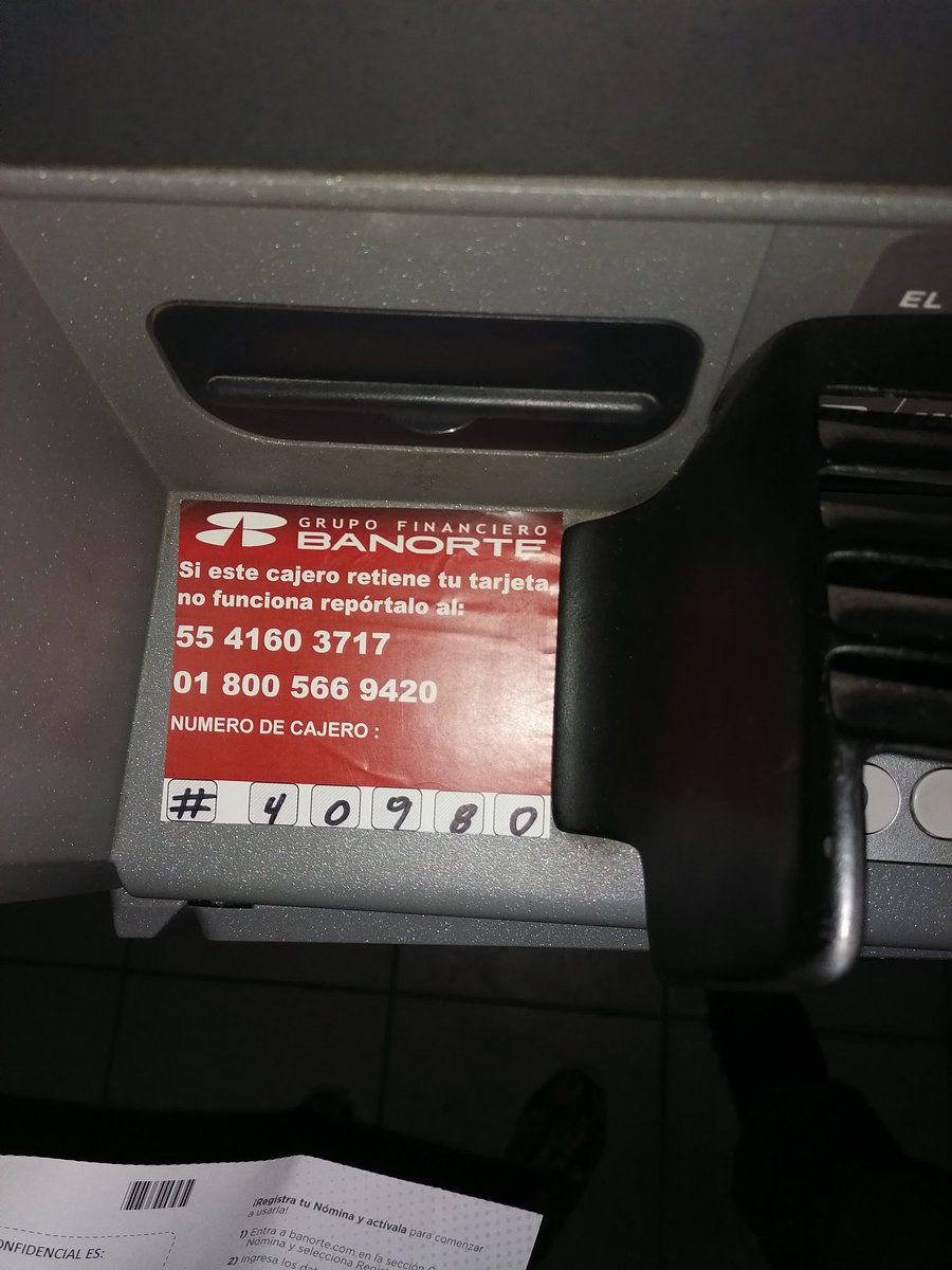 cerberok9's tweet photo. @Banorte_mx Buenas solo para reportar retención de tarjetas en cajero ubicado en Av Tecnológico y Av San Gabriel, Aguascalientes, Ags, con esta extraña calcomanía. https://t.co/d6QEZyb4zG