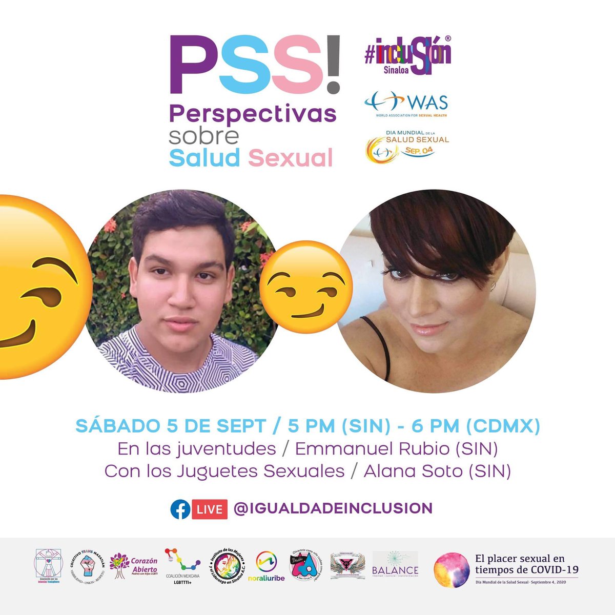 InclusionSinalo's tweet photo. 👌🏼 Nuestra segunda sesión de perspectivas sobre Salud Sexual. Muchas gracias @sof_j @Mawicio @bknj79 @La_Nora
https://t.co/BrNQjayAHT…
#diamundialsaludsexual2020
#DMSS2020 #PlacerSexualCovid #pleasurematters #sexysafersex #pleasureisprogress https://t.co/uJcHIRQsZn