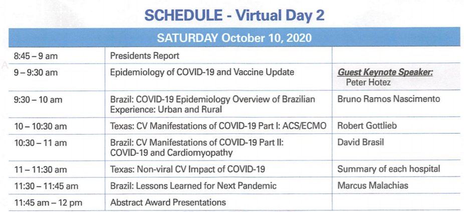 txchapteracc's tweet photo. #TCACC2020 Annual Meeting has gone virtual!  
🗓️October 9 &amp;10
Register at https://t.co/BbnzMTpO4h
Interesting talks on #COVID19 #Telemedicine #ACCImaging #ACCWIC #ACHD #EPeeps #ACCIC #Cardiooncology &amp; many more!
Free registration for #ACCFIT &amp; resident members!
#Cardiotwitter https://t.co/9hhAJgMxFS