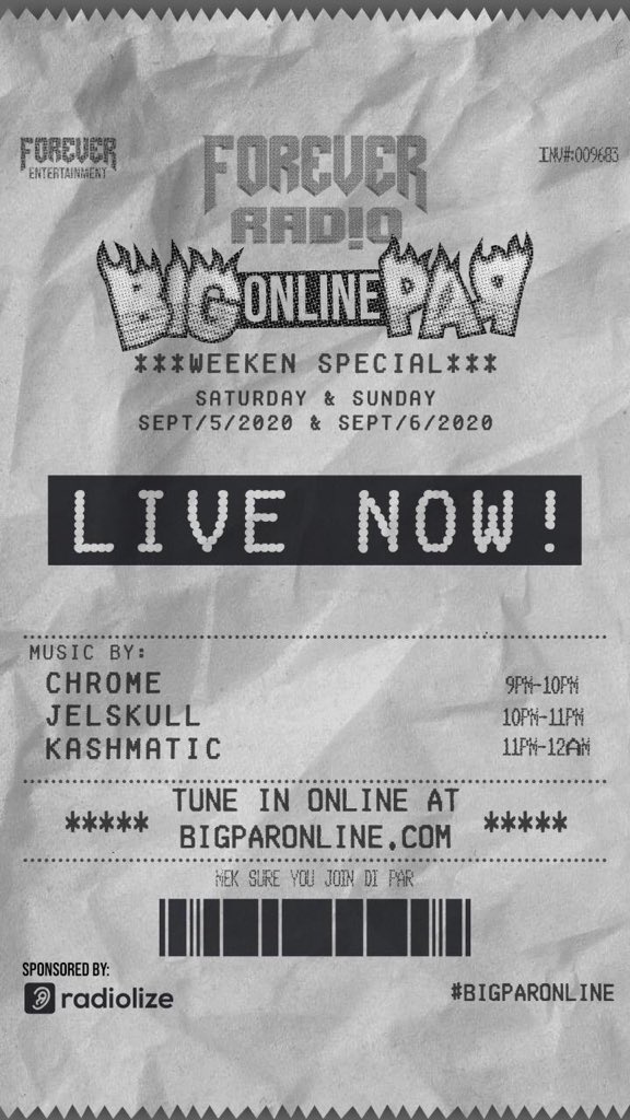 7Daze_ntln's tweet photo. We live ‼️‼️tune in right now to https://t.co/VtvtRfTPJF
1st up @ZjChrome 🔊🔊
#BIGPARONLINE
#bigonlinepar
#foreverradio https://t.co/CRtVJu2P5C