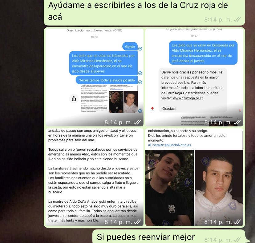 darye_solis's tweet photo. Les pido que por favor nos ayuden a contactar a las autoridades para que se unan en su búsqueda, estas son las imágenes que envíe, ahorita todo es útil, por favor ayúdenme https://t.co/ePgBKoLnel
