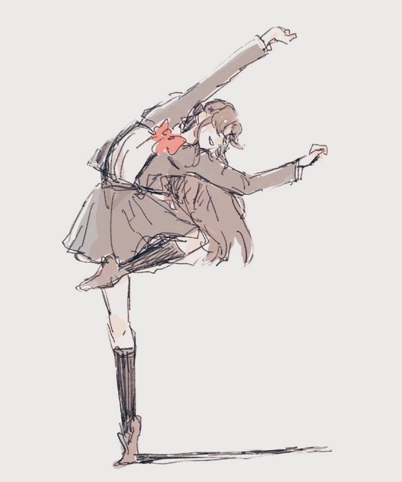 踊ってるの描くの楽しいね 