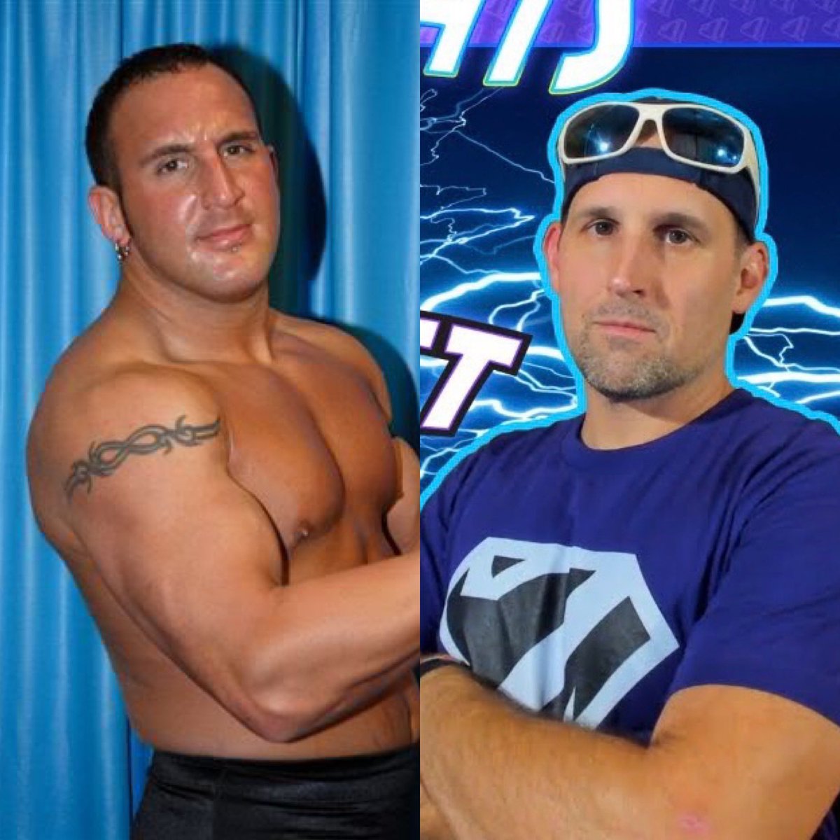 ScottFowlerActs's tweet photo. As discussed on @NIMW32 livestream tonight, my former tag team partner on @wwe TV, Nick Berk, and @Zeeverfett - long lost brothers??? 🏆 https://t.co/dzsIiD5T14