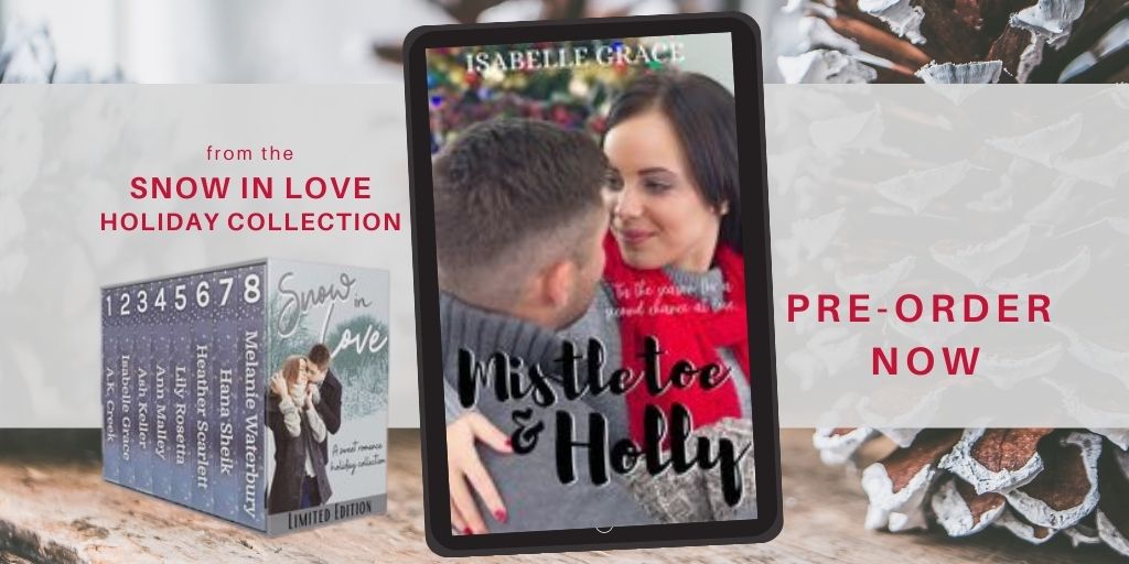 readertainment's tweet photo. Pre-order a copy of SNOW IN LOVE, a #romance holiday collection featuring MISTLETOE &amp; HOLLY by @I_GraceWriting, for only $0.99! 
https://t.co/fGGYaJ8UCf
#book #readingcommunity #AmazonDeals https://t.co/EnPTc2q9RD