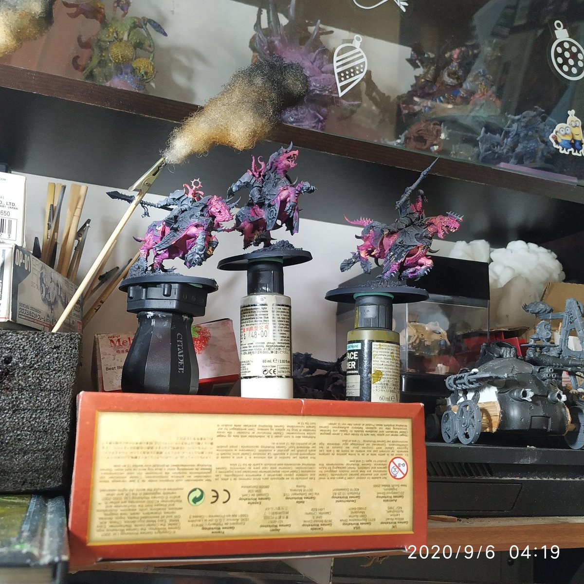 SonOf_Nurgle777's tweet photo. 另外，三件製作中

 #warhammerageofsigmar #cahos #warhammer #varanguard  #khorne #warhammergamesworkshop #WarhammerCommunity
#ウォーハンマー https://t.co/D4X4SJQ7zL