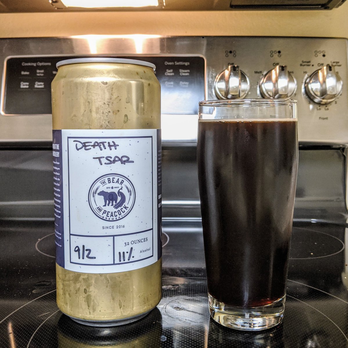 Enjoying a delightful Russian Imperial Stout from <a href="/BearandPeacock/">The Bear & Peacock</a> brewing! 
Cheers! 🍻