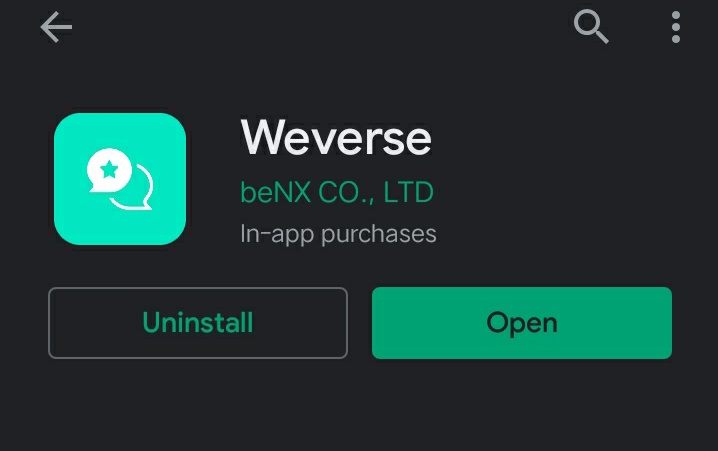 First STEP: DOWNLOAD THE WEVERSE APP(ㄒoㄒ)