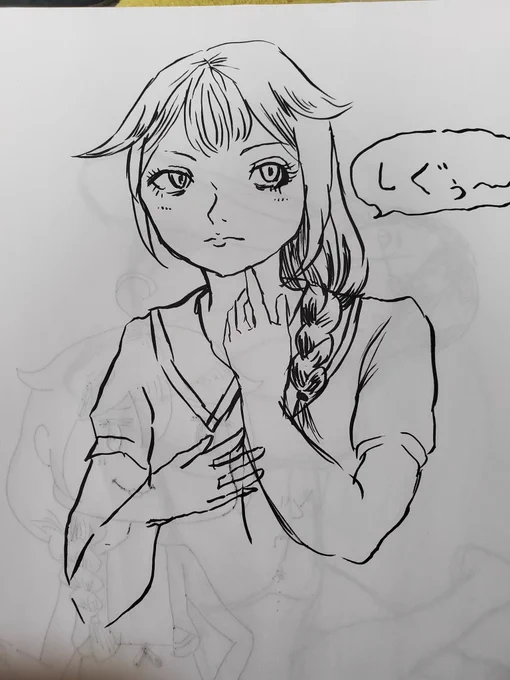 筆ペンで描いたら超イケメンな時雨になったw
中身は変わってない模様 