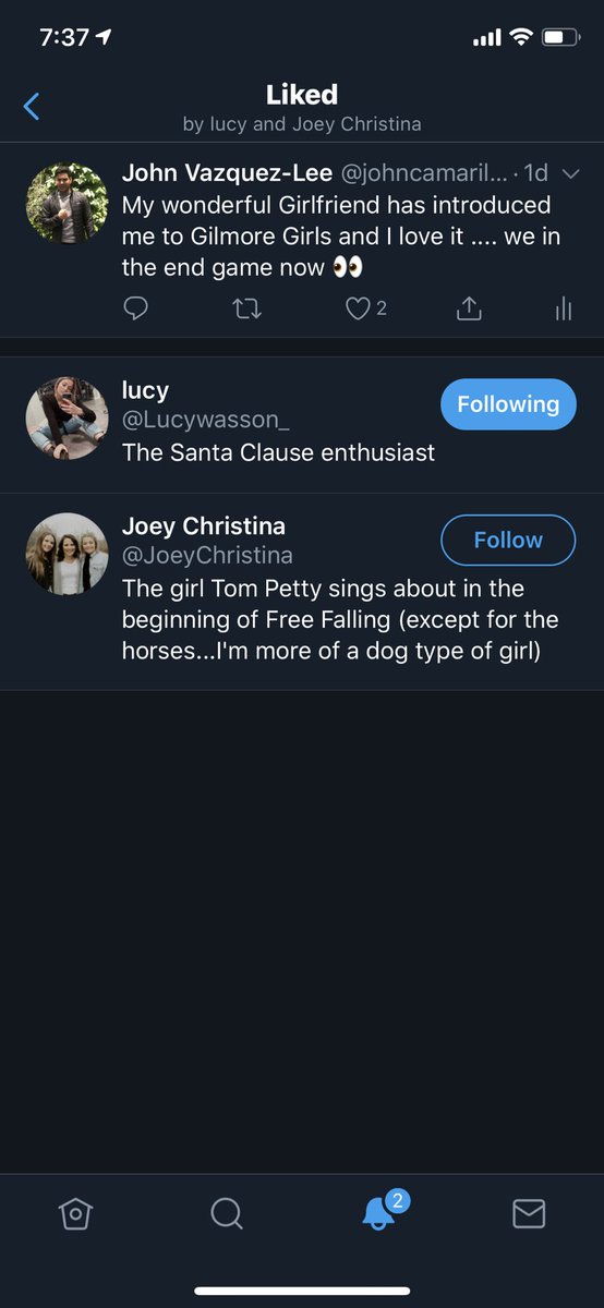 johncamarillo12's tweet photo. Update, the Gilmore girls liked my post @Lucywasson_ @JoeyChristina 😭 https://t.co/WY9Jxt99uX