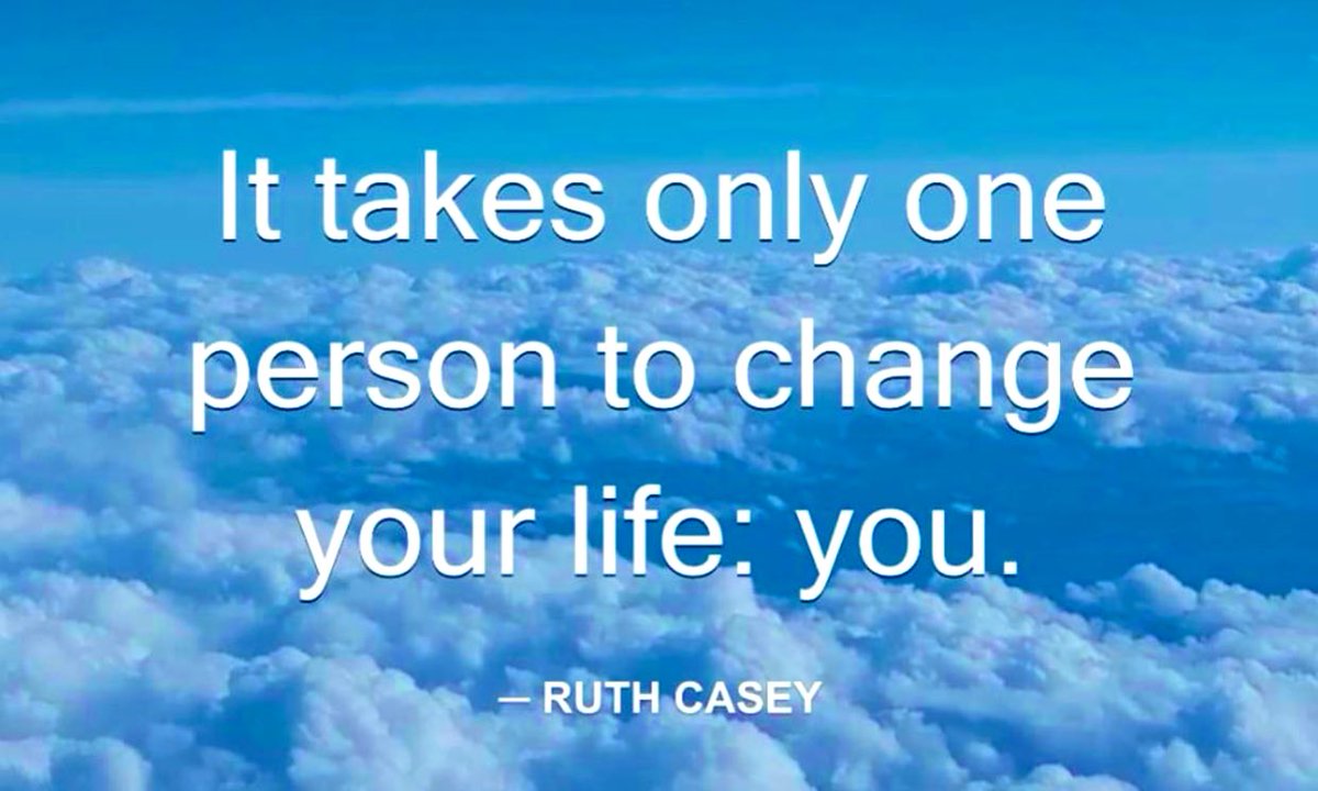 carlaacarlson's tweet photo. It takes only one person to change your life: you. #YouControlYourDestiny #LifeChanges #Inspiration #ThinkBIGSundayWithMarsha https://t.co/Nq5TtNnkuj
