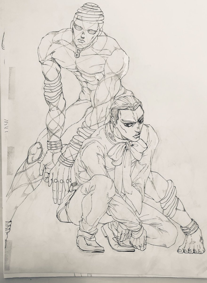 #引用RTで絵をあげて5人指名してバトンでお気に入りの絵を載せる
バトンありがとうございます!!✨アナログ縛りで4点大昔のものを引っ張り出してきました🌝裕ちゃんは途中放置なのでアゴのH⭐︎Sが無いんだナ… https://t.co/acv0A2DT6U 
