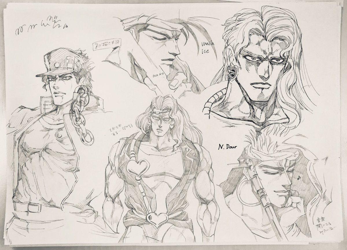#引用RTで絵をあげて5人指名してバトンでお気に入りの絵を載せる
バトンありがとうございます!!✨アナログ縛りで4点大昔のものを引っ張り出してきました🌝裕ちゃんは途中放置なのでアゴのH⭐︎Sが無いんだナ… https://t.co/acv0A2DT6U 