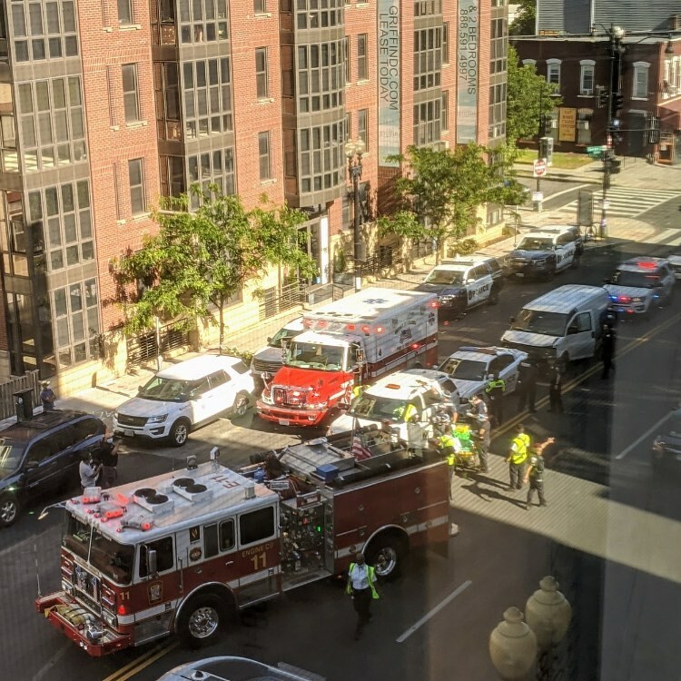 DCFDEngine11's tweet image. Members from Engine Co. 11 and Ambulance 4 operate on the Motor Vehicle Accident on Georgia Ave.  Just another day in Columbia Heights.  #dcfire #enginecompany #dcfd #enginecompany11 #seagravefireapparatus #dcfirefighters #iaff36 #fire #washingtondc #col… instagr.am/p/CExzuXRBwbJ/