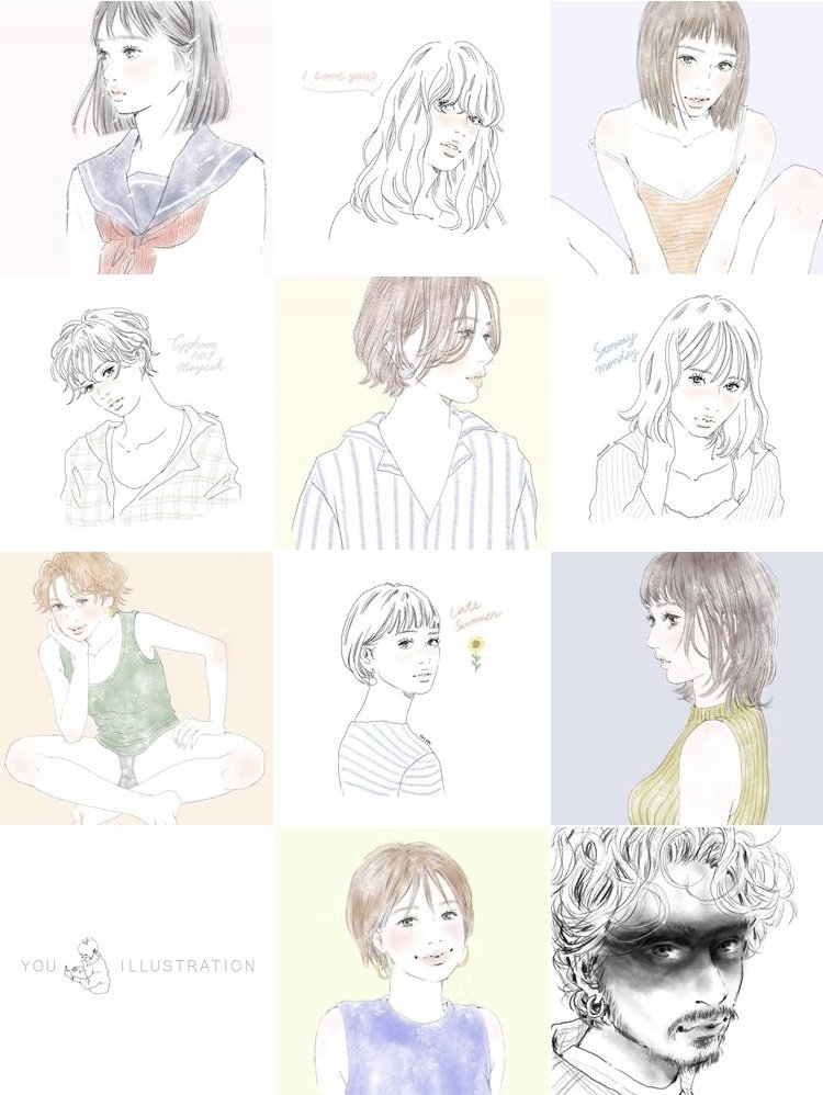 Instagramもtwitterと同時に再開しました カラーとホワイトの市松模 ゆう イラストレーターの漫画
