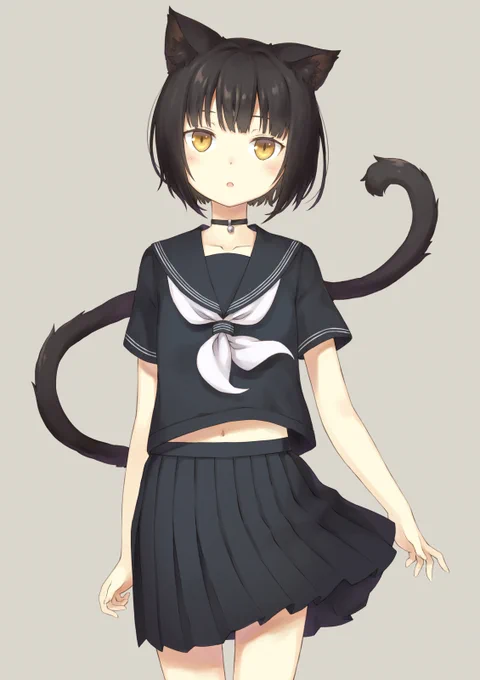 #これを見た人はセーラー服の画像を貼れ
黒髪とセーラー服 
