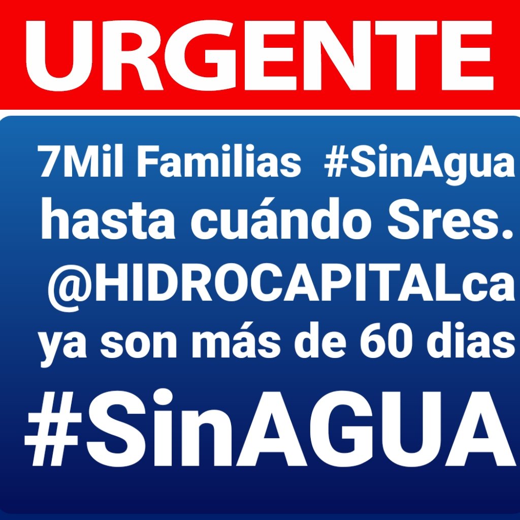 Egutierrez999's tweet photo. El llamado es a @HidroCapital2 @HIDROCAPITALca para que por favor envíe el vital líquido a nuestra comunidad @ParqueCaiza sectores presentan retrasos 60 días! #AGUA https://t.co/mSSe4v8MGE