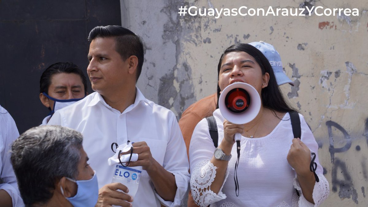 EmilyVeraA_'s tweet photo. L@s jóvenes nos llenamos de esperanza al conocer que existe un binomio con nuevas ideas y con la experiencia para recuperar el empleo, la educación, la salud, los derechos y la justicia

Esta Patria la vamos a reconstruir junto a @ecuarauz y @MashiRafael 
#GuayasConArauzYCorrea🇪🇨 https://t.co/BFwbQpnnPn