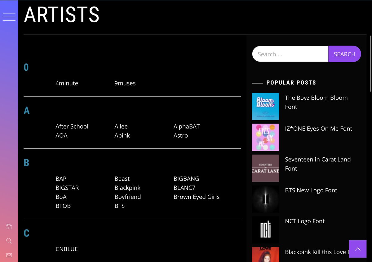 preblab's tweet image. ปังมาก! เว็บรวมฟอนต์ k-pop มีเยอะมั่ก ไม่ต้องไปหาเองแล้วว⁕   ｡･͜  ･｡ 👷🏻‍♀️🍎

kpopfonts.com