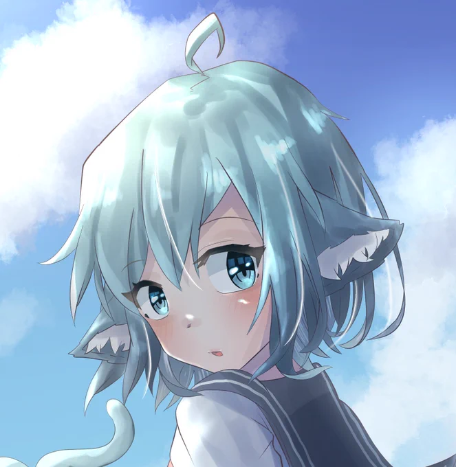 天気がいいね#絵柄が好みって人がいればいいなぁ #ケモ耳 