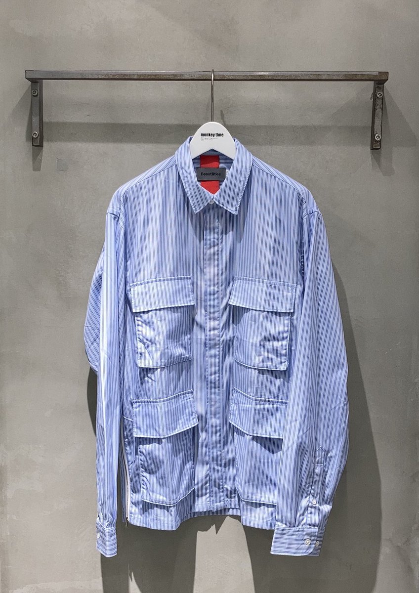 MT_SHINJUKU's tweet photo. 〈Beautilities〉
" SIDE ZIP BDU SHT"
30,000円(+tax)
"Beauty & Utility"の造語"機能美"
をコンセプトにした〈Beautilities〉
最新コレクションが入荷致しました。
オーセンティックなデザインをベースに美を壊さぬよう機能を加えたアイテムです。
#beautilities
#monkeytime https://t.co/nOhWeaI8yd