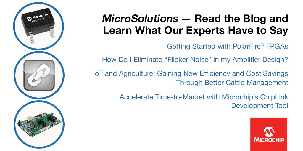 MicrochipTech's tweet image. Learn from Microchip experts. Read MicroSolutions, our blog, today. mchp.us/2Z615Mf #microsolutions #blog