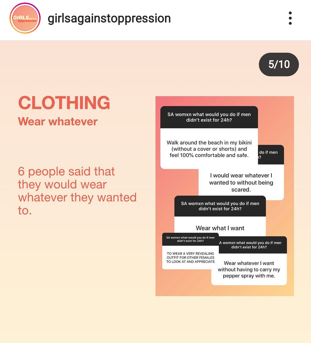 Una pagina instagram ha chiesto alle donne cosa farebbero se per 24h non ci fossero uomini sul pianeta. Vi riporto tutto (faccio un thread), perché mi ha fatto tanto pensare.