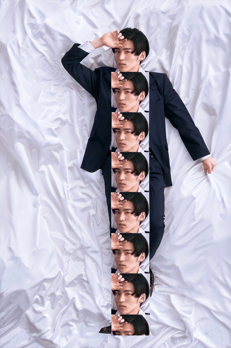 目黒蓮は7.5等身！(多分です笑) #スーツでシーツ #SnowMan #目黒蓮