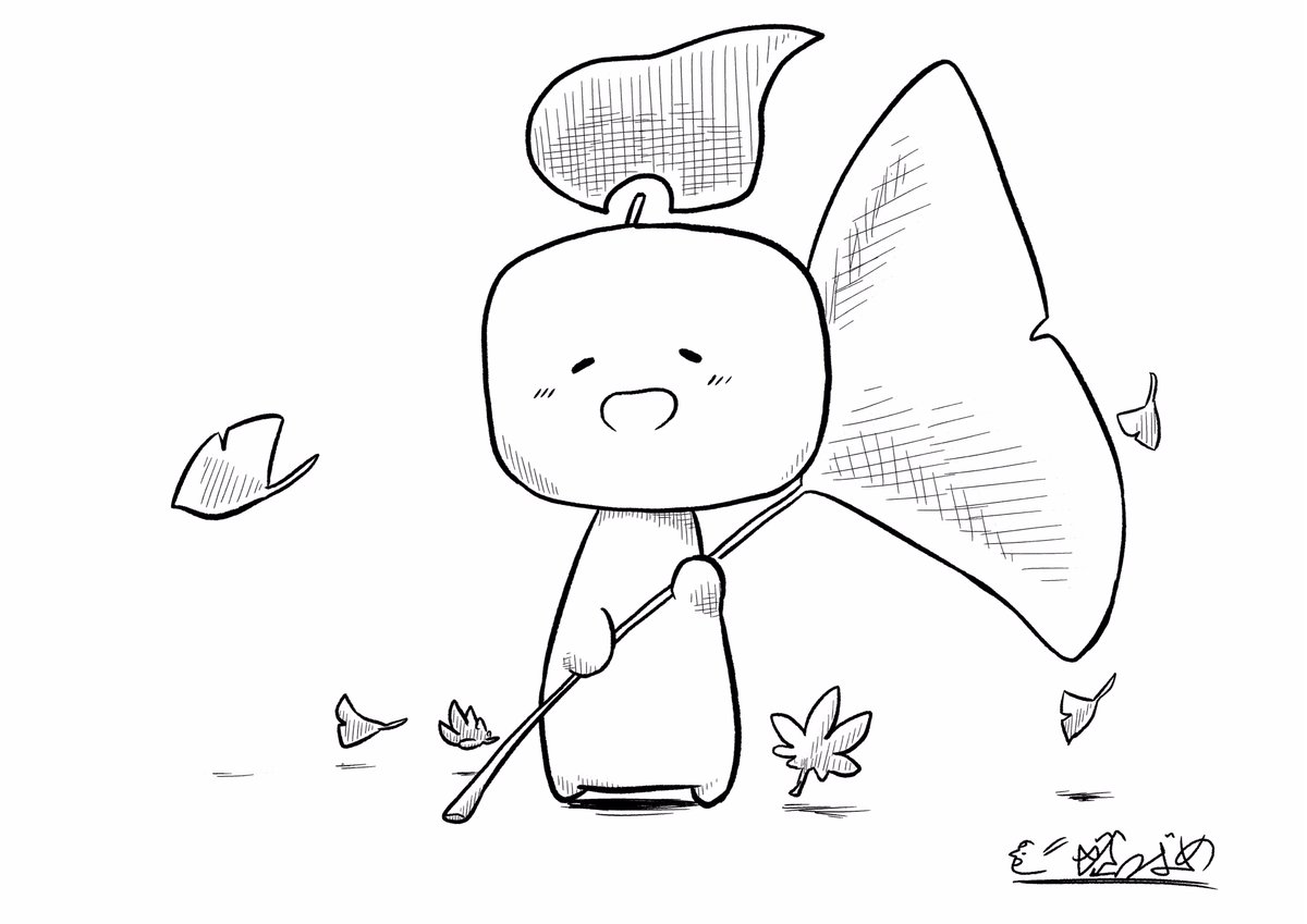 秋の香り イラスト 創作 モノクロ 白黒 やぶつばめ 無色絵師 有色絵に挑むの漫画 秋の香り イラスト 創作 モノクロ 白黒 やぶつばめ 無色絵師 有色絵に挑むの漫画