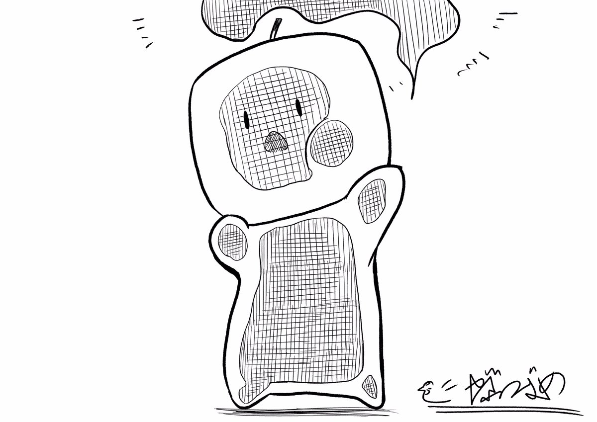 クローバー イラスト 創作 モノクロ 白黒 やぶつばめ 無色絵師 有色絵に挑むの漫画