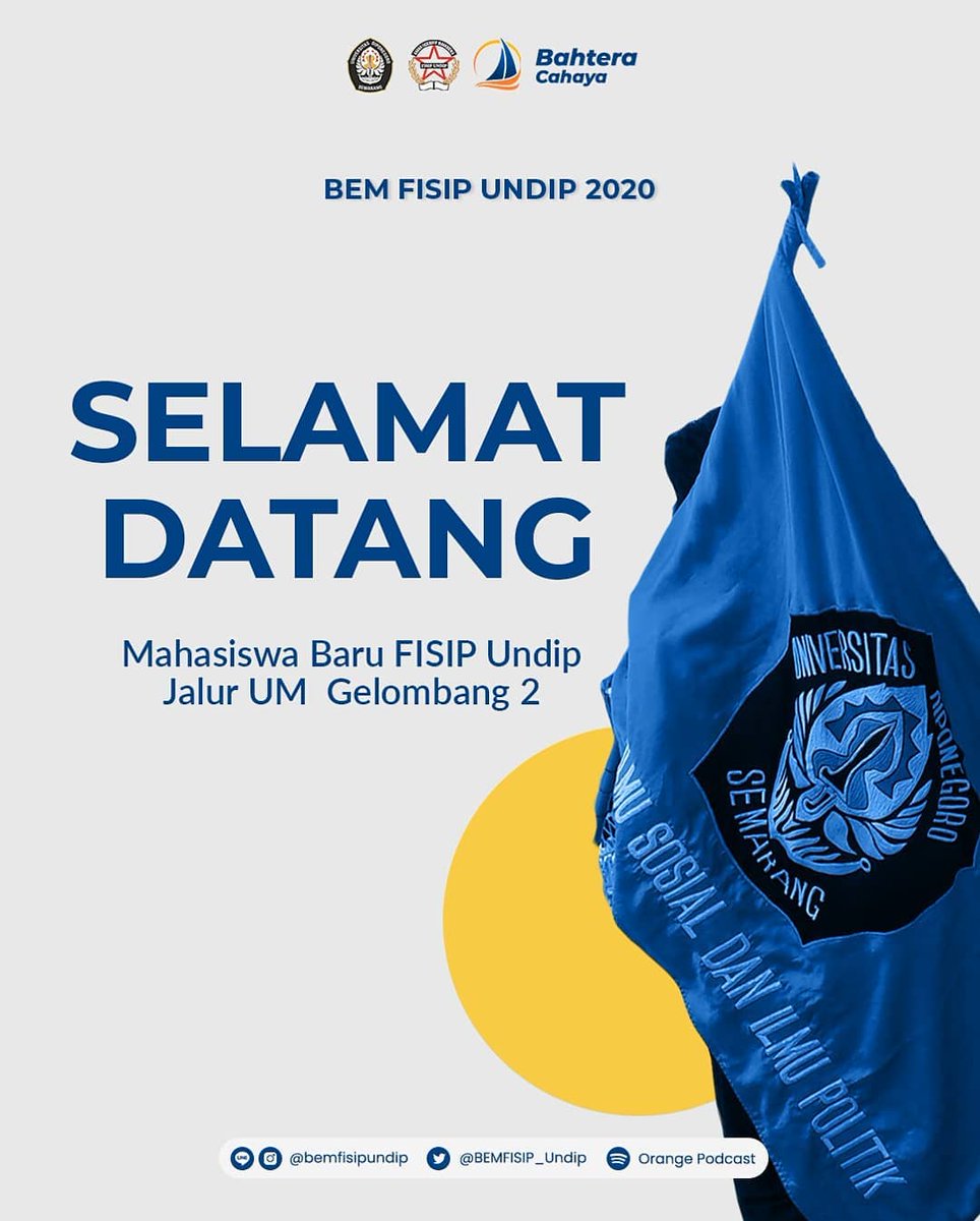 BEMFISIP_Undip's tweet photo. Selamat yaa buat kamu yang sudah jadi maba #FISIPUndip 2020!!!

Nah, untuk memudahkan pendataan, mohon
kesediaan adik-adik mengisi form pada
link berikut https://t.co/jcB1Egwzfl

Join grupnya juga yaa supaya tahu informasi-informasi penting lainnya.

Once again, #congratulations! https://t.co/B4KOhJSA99
