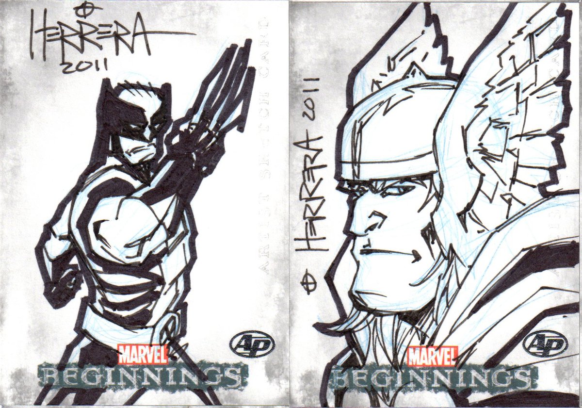 BenHerrera01's tweet photo. Some 'ol Marvel Beginnings sketch cards.
#Wolverine #Thor #sketches #sketchcards #Marvel #Superheroes #MarvelBeginnings https://t.co/Nlo9P5c3ue