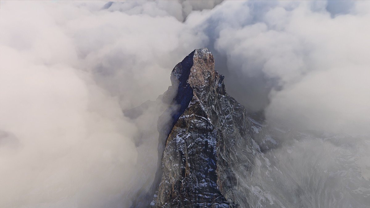 MSFSCommunity's tweet photo. Redditor nikpristjohnson shares their latest breathtaking creation with the community: 

Matterhorn Mountain, Switzerland 🇨🇭 

Credits &amp; link: https://t.co/WrTduR4vbS

#FlightSimulator #FlightSimulator2020 #FS2020 #FS #FSMods #MSFS #MSFS2020 https://t.co/Sz2bj1O8uD