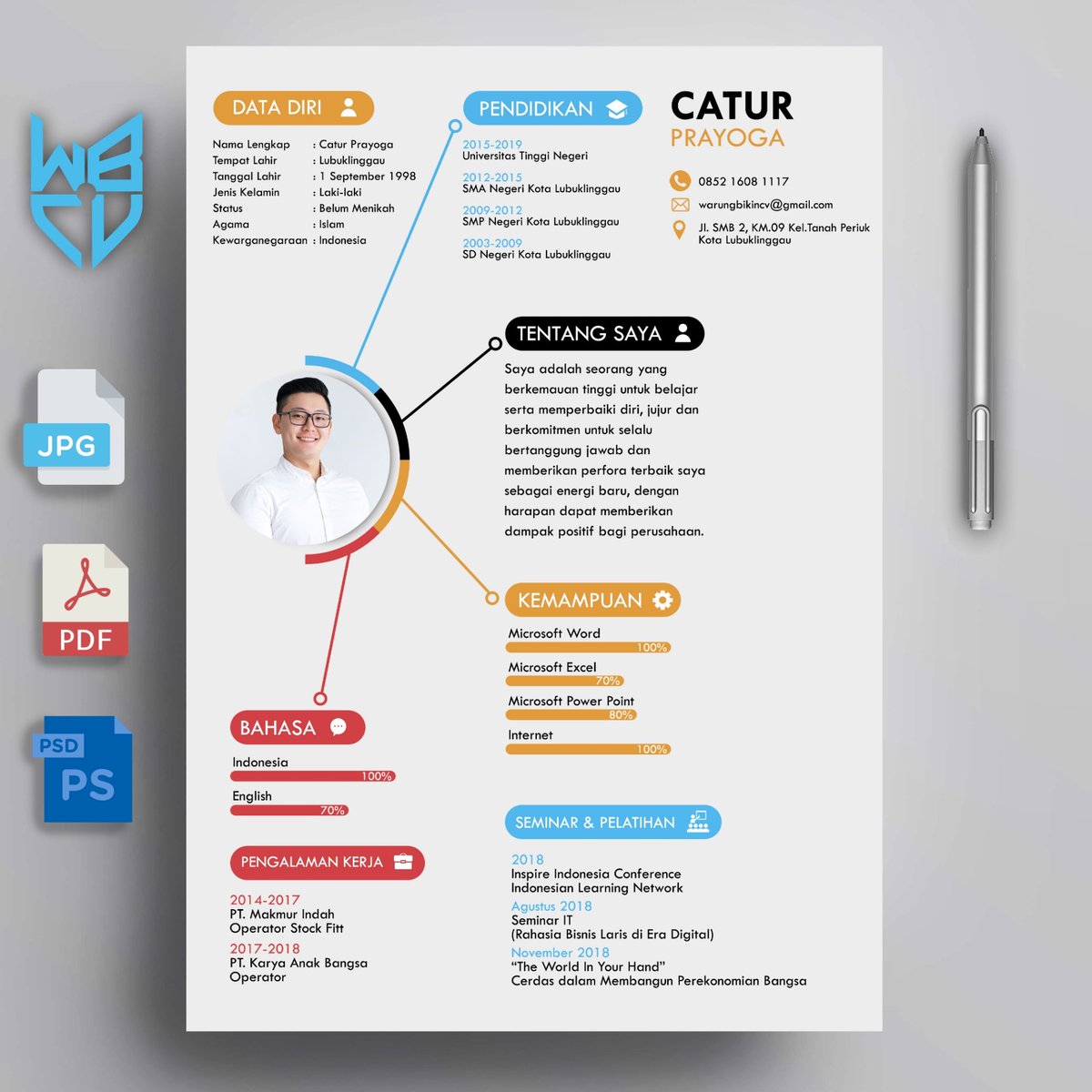 warungbikincv's tweet photo. Yuk Desain CV (CuriculumVitae) Jadi Menarik!
Follow @warungbikincv
💲 Mulai dari Rp.25.000/Desain
⌚ Pengerjaan 1x24 jam

ORDER 
⤵️⤵️⤵️
📲 0852 1608 1117 (FAST RESPON)
Atau klik link dibawah
https://t.co/ExorOX080R

Untuk katalog desainnya bisa cek di
https://t.co/masa2VghgH https://t.co/fe9gkaGlKp