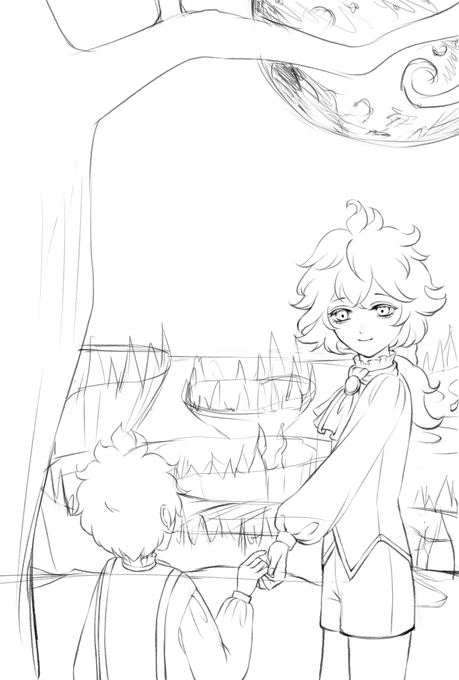 嘆きの島イメージ
途中で投げ出さずにちゃんと描き込むんだぞ私 