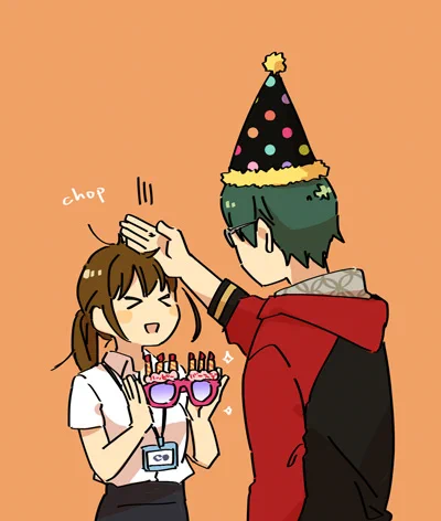 はしゃぐあんずさん 