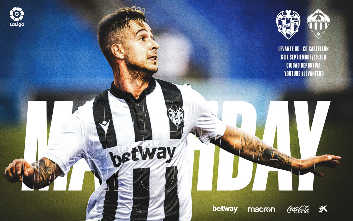 LevanteUD's tweet photo. MATCHDAY | #PreSeason20 (Sí, hoy también jugamos 😉)
🆚️ @CD_Castellon
🕔 19:30h
🚩 Ciudad Deportiva
🖥 https://t.co/T11fsGic2P
#OrgullGranota #EnPeligroDeExpansión https://t.co/CWytGShx4r