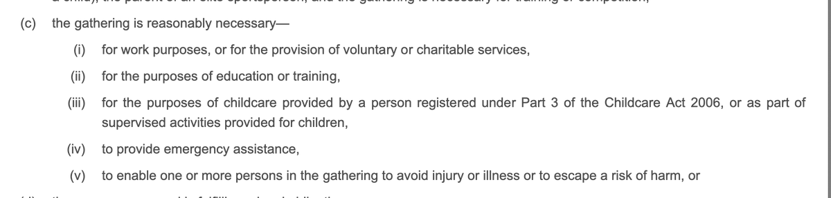So, if you're a charity, business, public authority or 'political body' you can organise gathering of over 30 people as long as you:(a) Do a (decent) risk assessment (b) take "all reasonable measures" to minimise spread of Covid-19.Or there are other exceptions for work etc /4