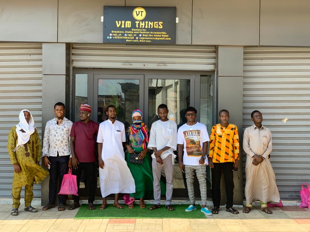 VIMTHINGS_'s tweet photo. Grand opening of the V I M T H I N G S shop and some few family and friends came to support. V I M T H I N G S is here to say. 
Thanks and Praise be to Allah.
September 5,2020. https://t.co/rncgf79WcK