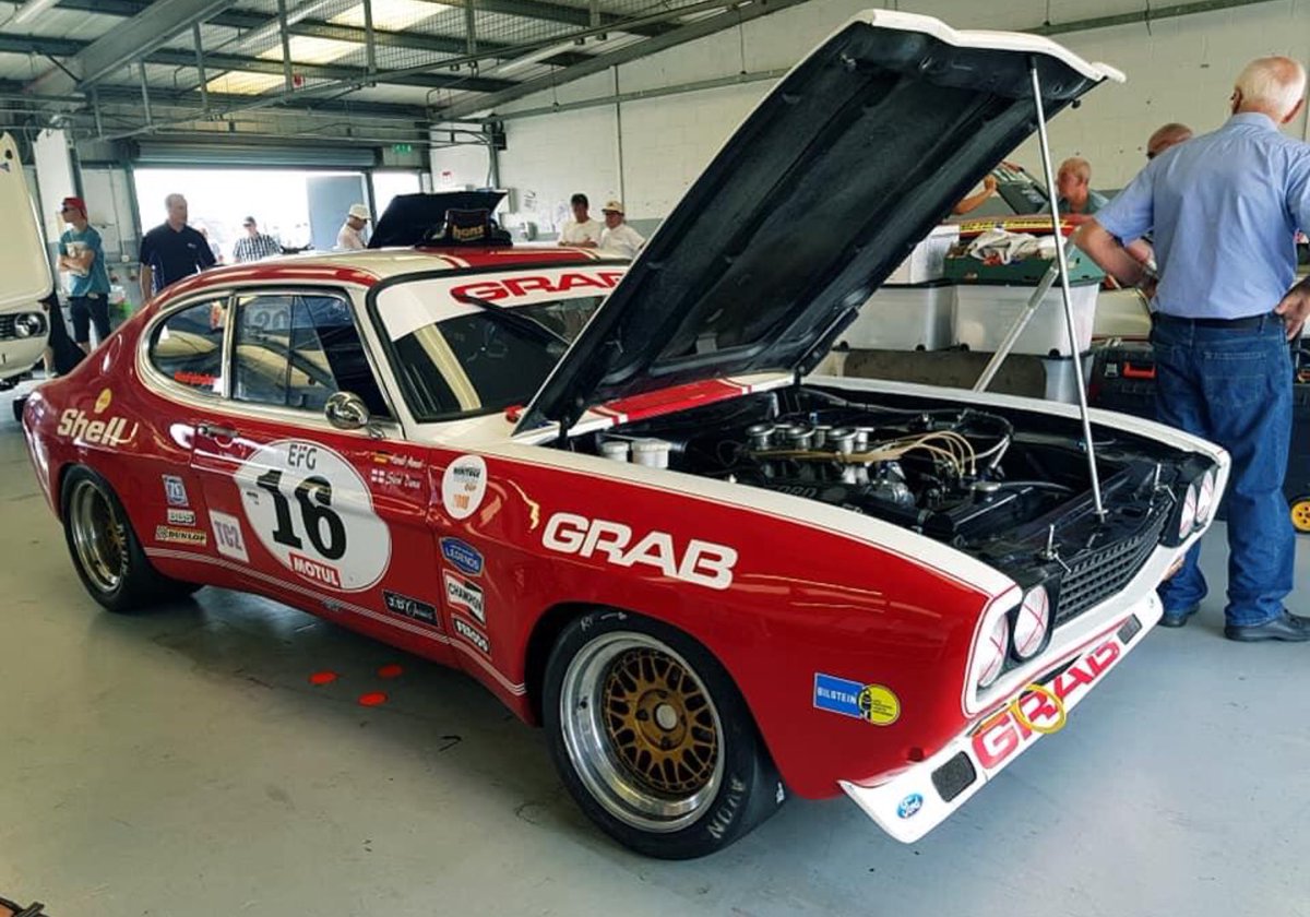 Thundersaloons's tweet photo. Attention Paddock: Steve Dance’s 1972 Ford Capri RS2600 is a confirmed entry for the upcoming Classic Thunder races at Snetterton. #Thundersaloons 

(📸 @Joshcommentator / @QuinntechRacing) https://t.co/zZmL977ipx