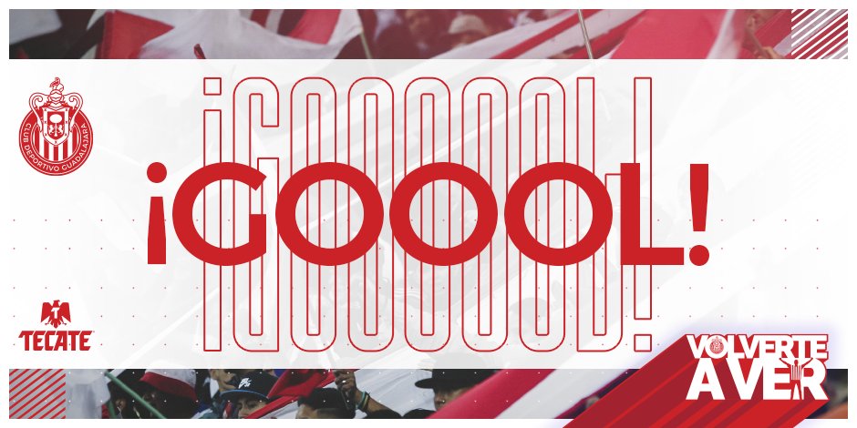 Chivas's tweet photo. 90' 🎉 ¡GOOOOOOOOOOOOOOOOOOOOOOOOOOOOL DE @jesusanguloo! 🔥🔴⚪️

TREEEMENDO servicio de @ditervilla que el Canelo gana a velocidad para sacar al portero y poner el TERCERO en la frente.

Tigres 1-3 CHIVAS 👊🇲🇽 https://t.co/77wEdTor6Y