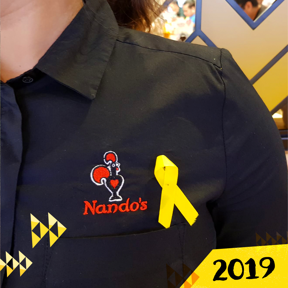 NandosSG's tweet photo. Some gave second chances, raised funds, or ran to support the Yellow Ribbon Project. Us? Weโve been doing ALL that for the past 7 years! Take a stroll down our #YRMemories memory lane. And since there's no official run, we've formed our own to keep it going! #BeyondSecondChances https://t.co/b97GB7MNqy