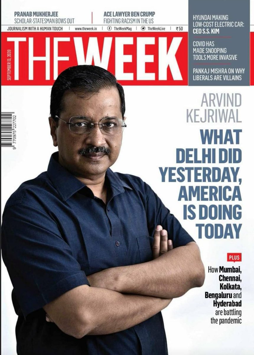 ArvindKejriwal's tweet photo. The role of 'Delhi Model' in the fight against COVID-19. Spoke to 'The Week' 

Do read online: https://t.co/fXdOauGqHc https://t.co/0brZTf0OGm