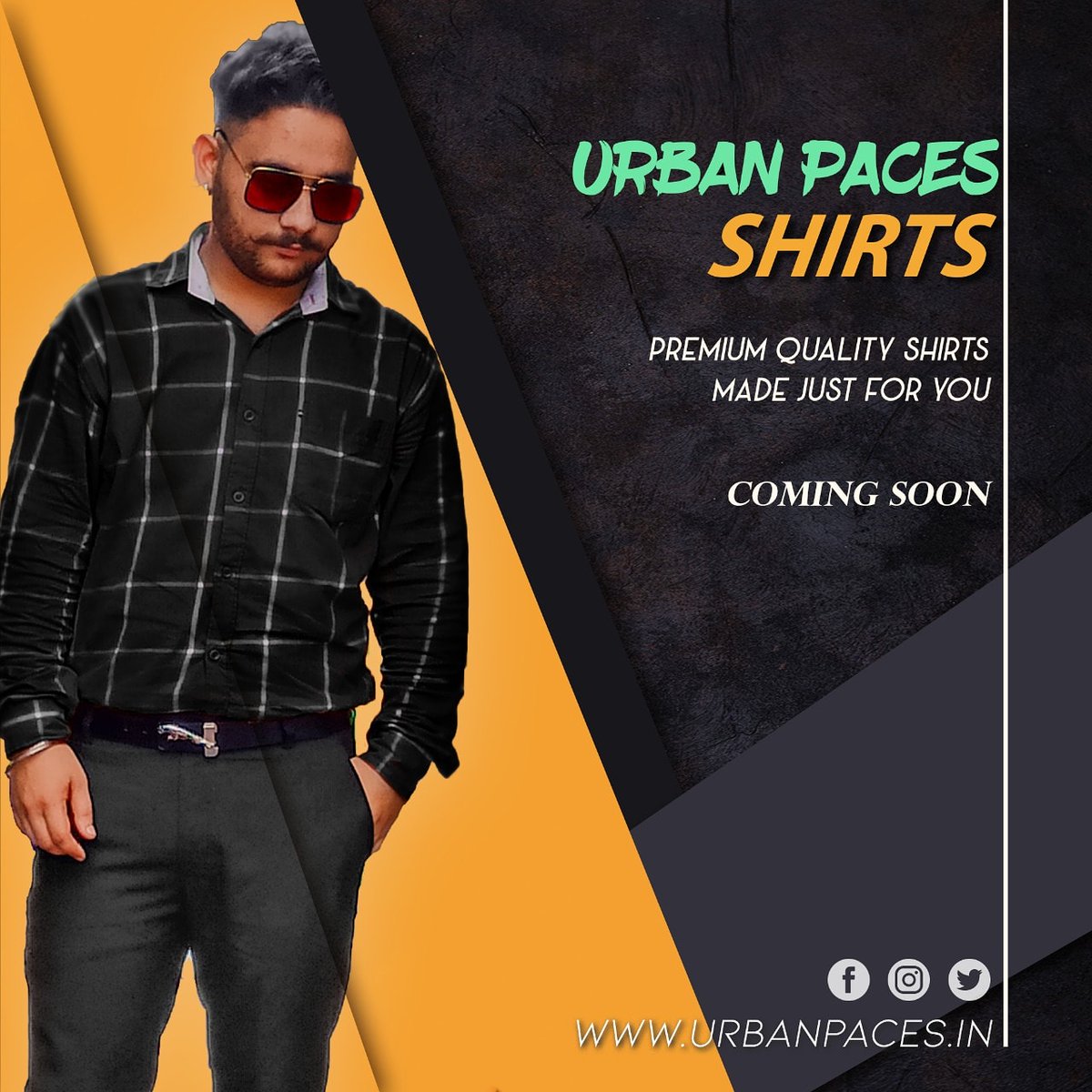 UrbanPaces's tweet photo. You don’t find a style. A style finds you.” –
Coming soon🤩🤩. 
@karansharma_1

#model #fashion  #fashionstyle #shirtdesign #blacklover  #attitude #ranbirkapoor  #lionelmessi #jamesbrown #blackislove🖤 #blackrules  #sexyboys #karansharma #ranbirsingh #viratkohl  #launchingsoon https://t.co/5aPaQw9VPA