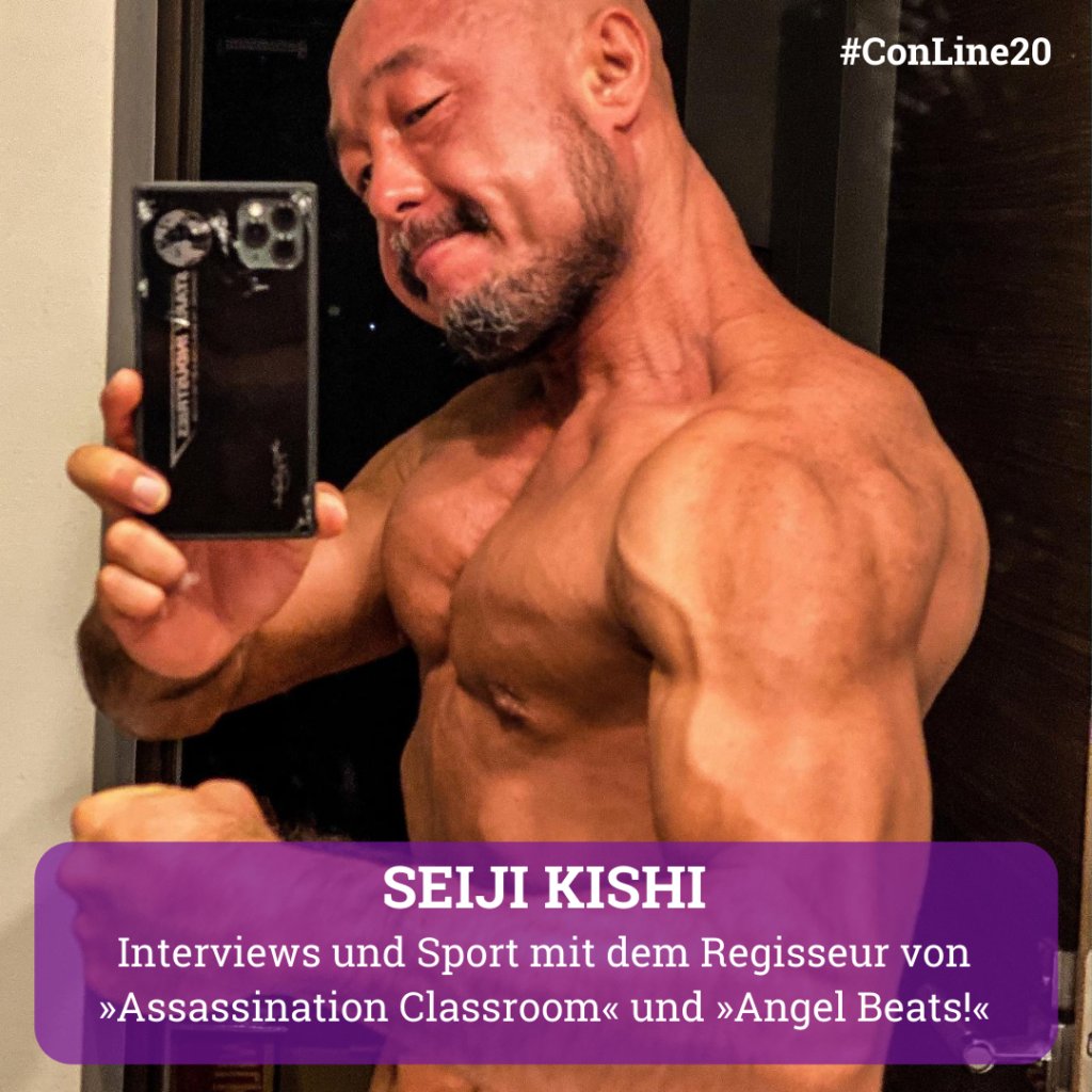 uezux's tweet image. 今日の日本時間17時から、岸監督の筋トレ講座があります。意味がわからないよ。
みんなで観ましょう。
twitch.tv/connichi_live
online.connichi.de
#ConLine20 #Connichi