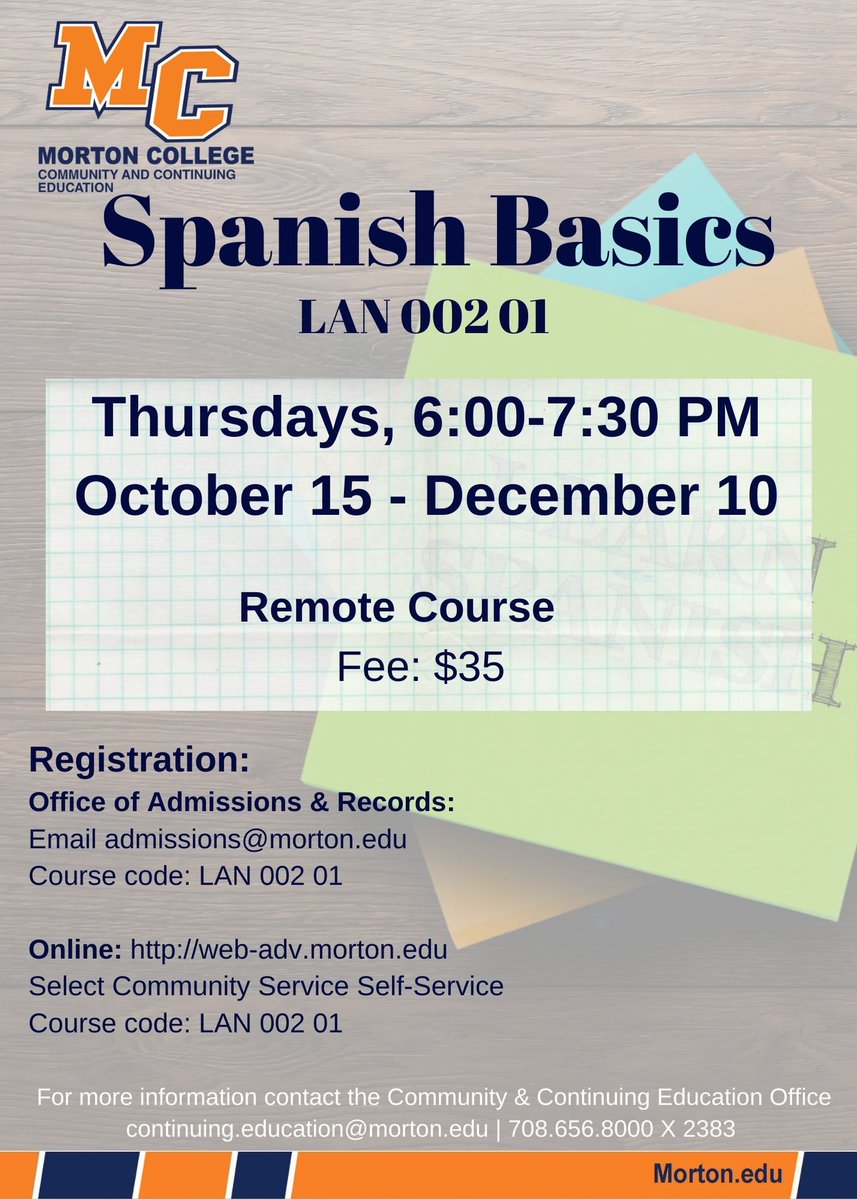 BerwynSouth100's tweet photo. RT: @mortoncollege Community &amp; Continuing Education will offer a variety of exciting courses this Fall 2020 term. Please spread the word about these opportunities with your network https://t.co/TnkXg6YdaI