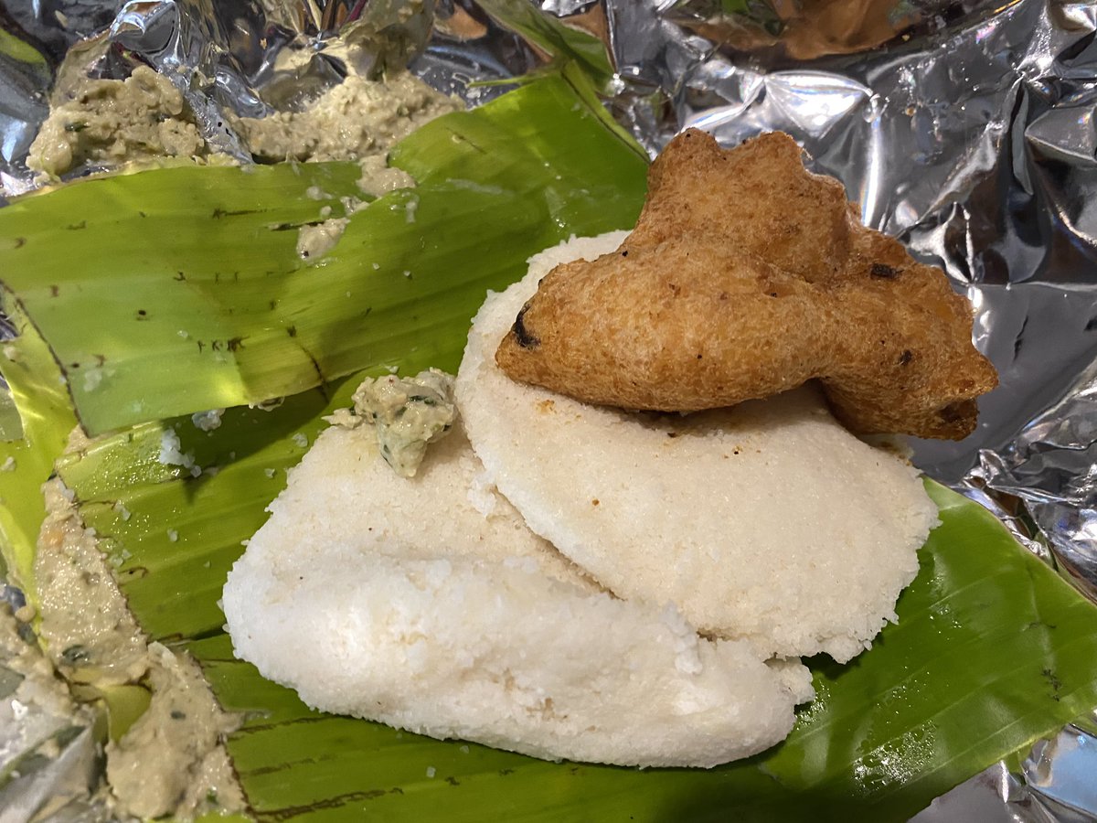 The very best- Idli and Shavige bath from the now open Raghavendra stores has been had.. Feels like home again.. #bangaloreeats #raghavendrastores