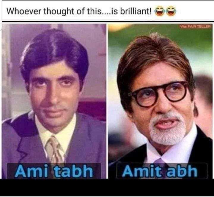वक्त के साथ वक्त के दो चहरें 
सारी दुनियाँ ने देखें हैं साहिब के यें चहरें .... <a href="/SrBachchan/">Amitabh Bachchan</a> <a href="/juniorbachchan/">Abhishek 𝐁𝐚𝐜𝐡𝐜𝐡𝐚𝐧</a> <a href="/earth2angel/">ShwetaBachchanNanda</a> <a href="/akshaykumar/">Akshay Kumar</a> <a href="/ajaydevgn/">Ajay Devgn</a> <a href="/moviekeek/">BeetPeMusic</a> <a href="/Jhomreindia/">Jhomre</a> <a href="/ManishPaul03/">Maniesh Paul</a> <a href="/RanveerOfficial/">Ranveer Singh</a> <a href="/imVkohli/">Virat Kohli</a> <a href="/SadhguruJV/">Sadhguru</a>