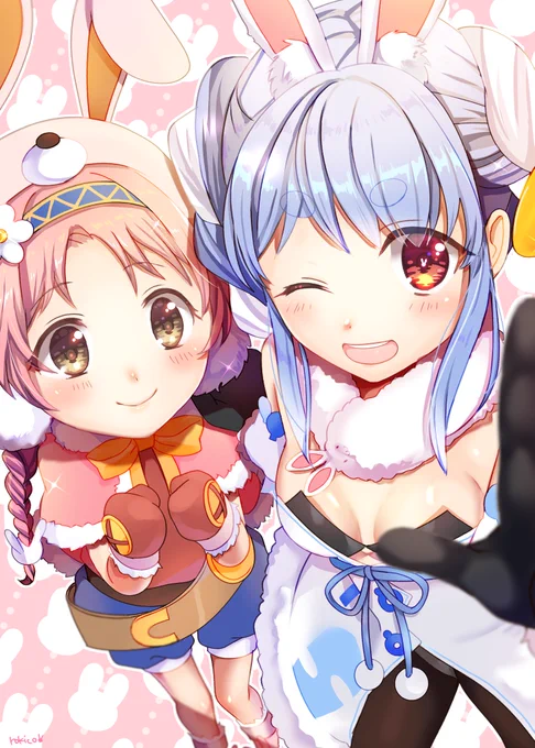 ?「ぺこーらの妹ぺこ〜!」
?「ぺこらおねぇさん…✨」
ミミ母として生んだ覚えないけど
#ぺこらーと
#デイリーミミちゃん 